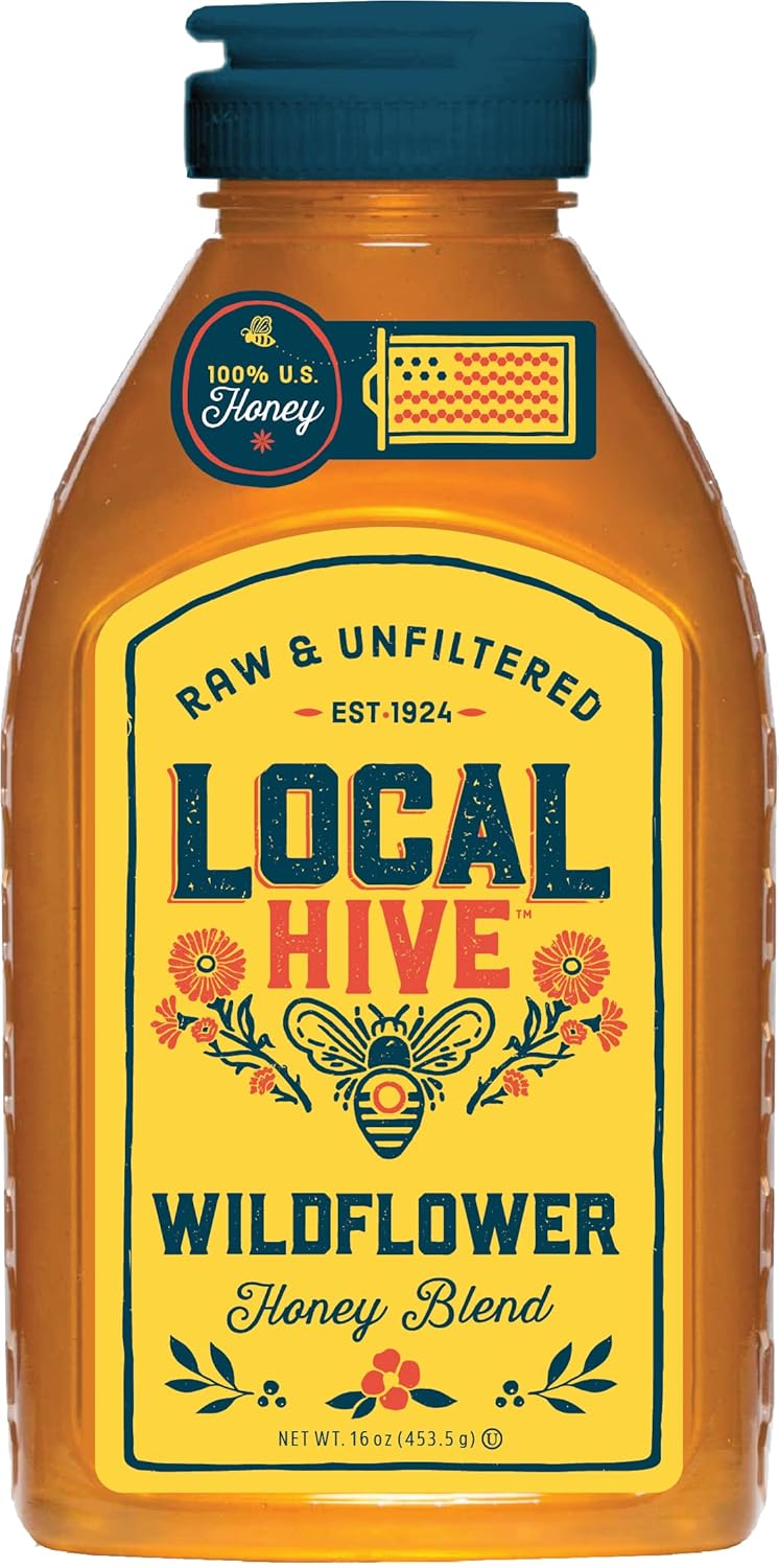 π― Local Hive Wildflower Raw Unfiltered Honey β 16oz